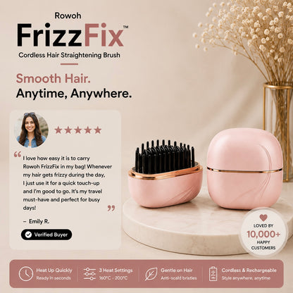 Rowoh FrizzFix™Cordless Hair Straightening Brush