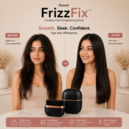 Rowoh FrizzFix™Cordless Hair Straightening Brush