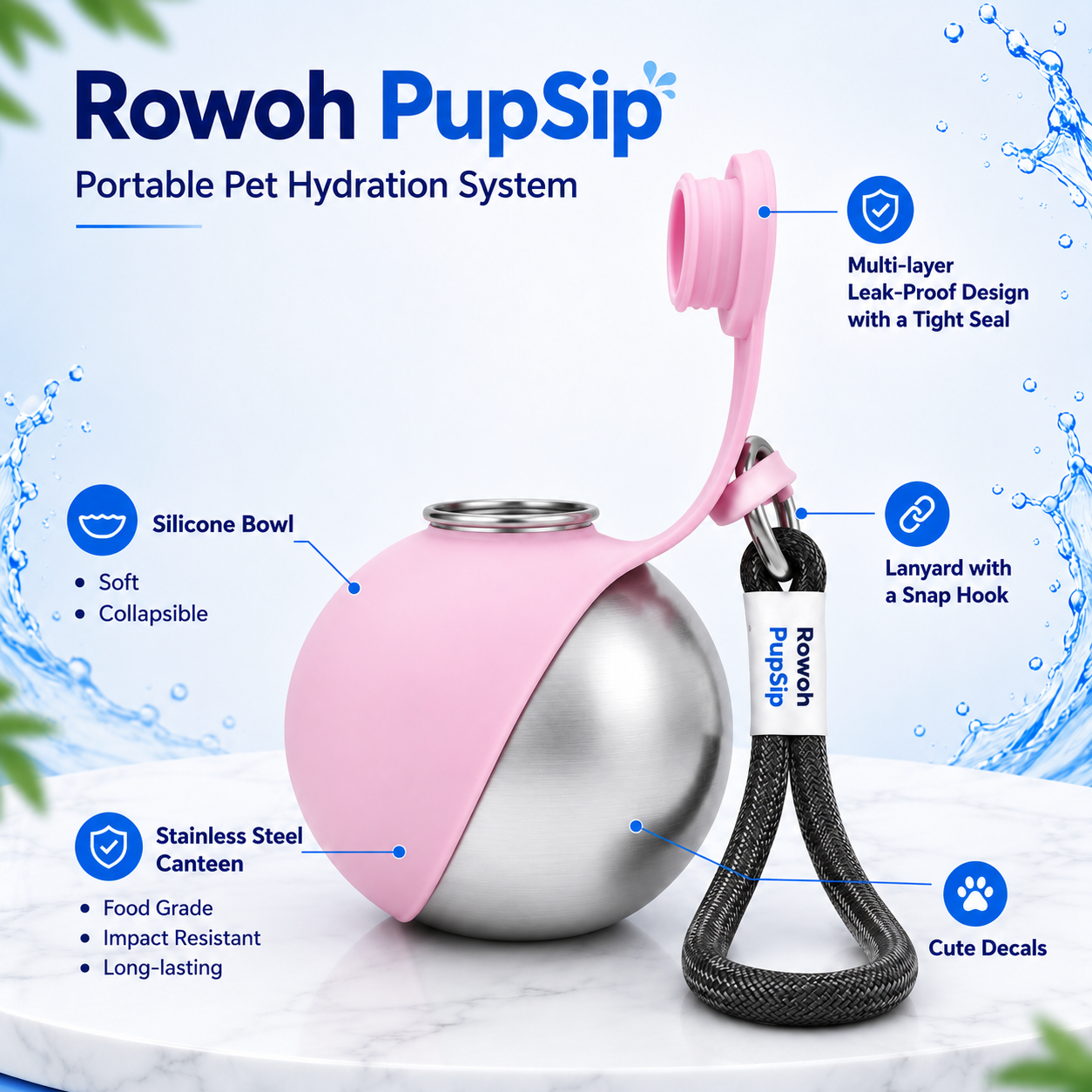 Rowoh PupSip™ Pet Hydration System
