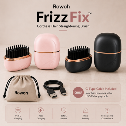 Rowoh FrizzFix™Cordless Hair Straightening Brush