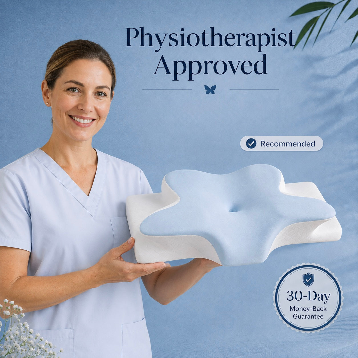 Rowoh SleepReset™
Contoured Neck Support Pillow