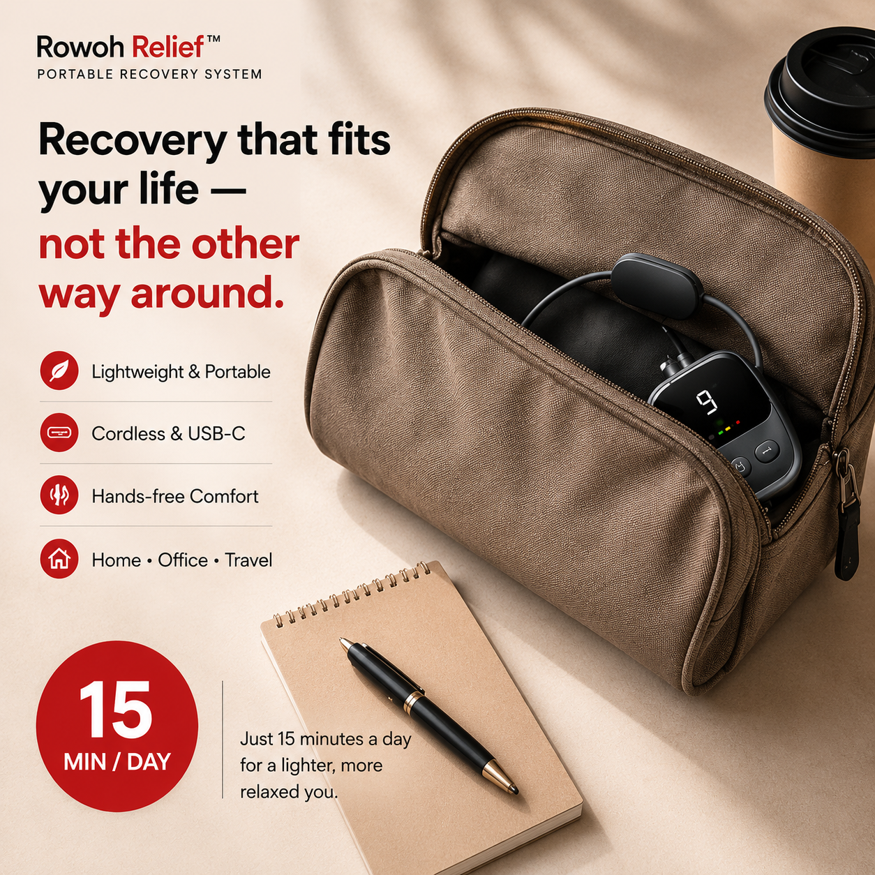 Rowoh Relief™-Portable Recovery System