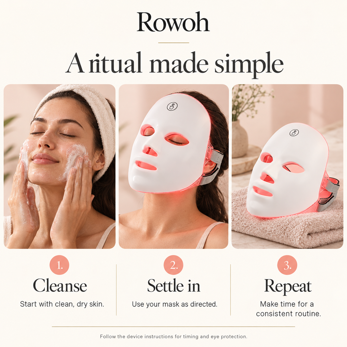LumaGlow™ → LED light mask