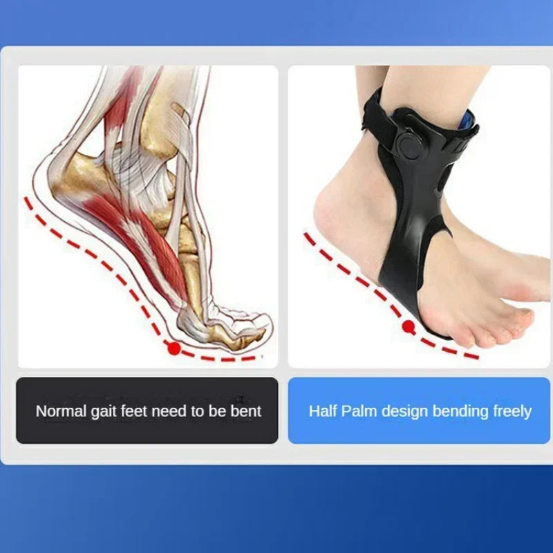 Drop Foot Brace Orthosis AFO AFOs Ankle Support With Comfortable Adjustable Buckle for Hemiplegia Stroke Shoes Walking